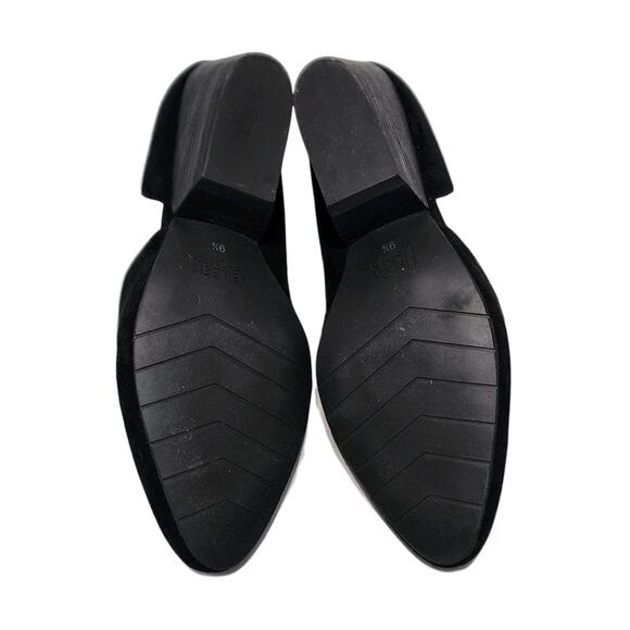 $350 EILEEN FISHER Lily Black Half D'Orsay Slip-On Wedge Pump Women's Size 9.5 - Picture 8 of 8